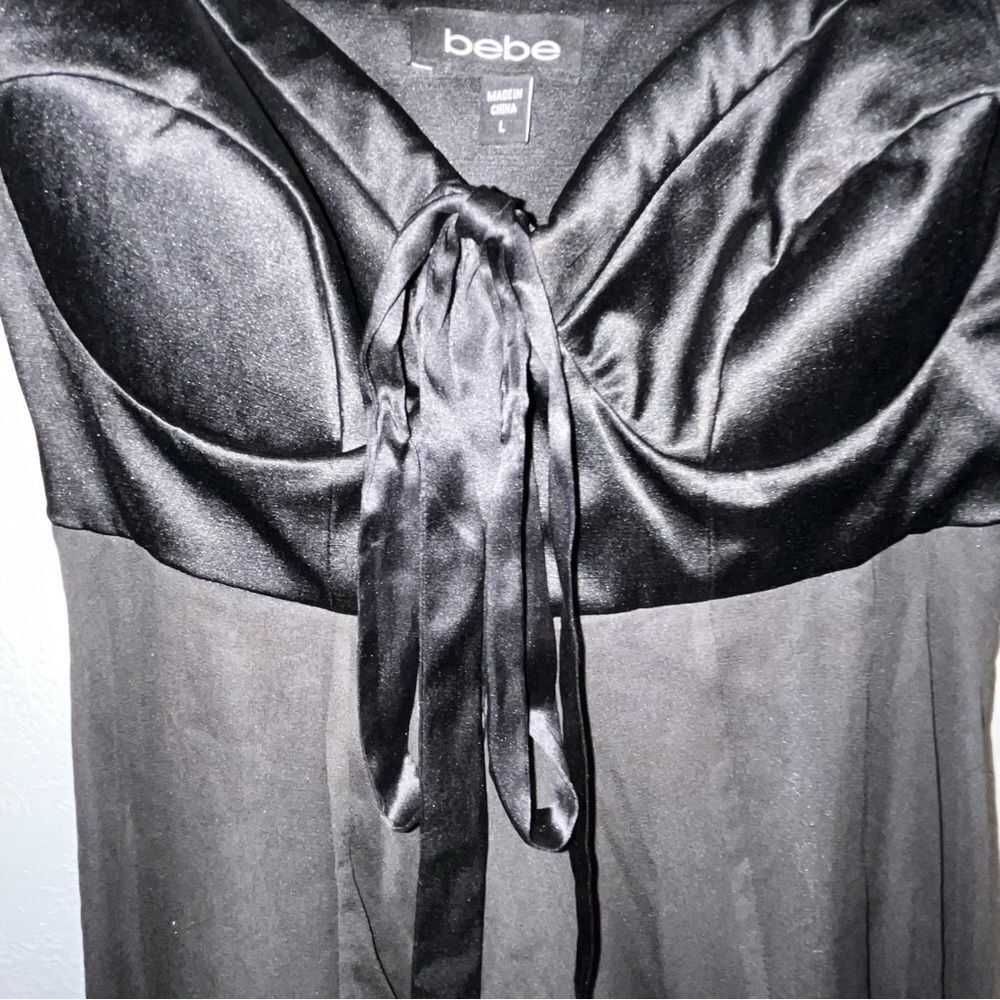 Bebe Black Cocktail Dress - Picture 4 of 9
